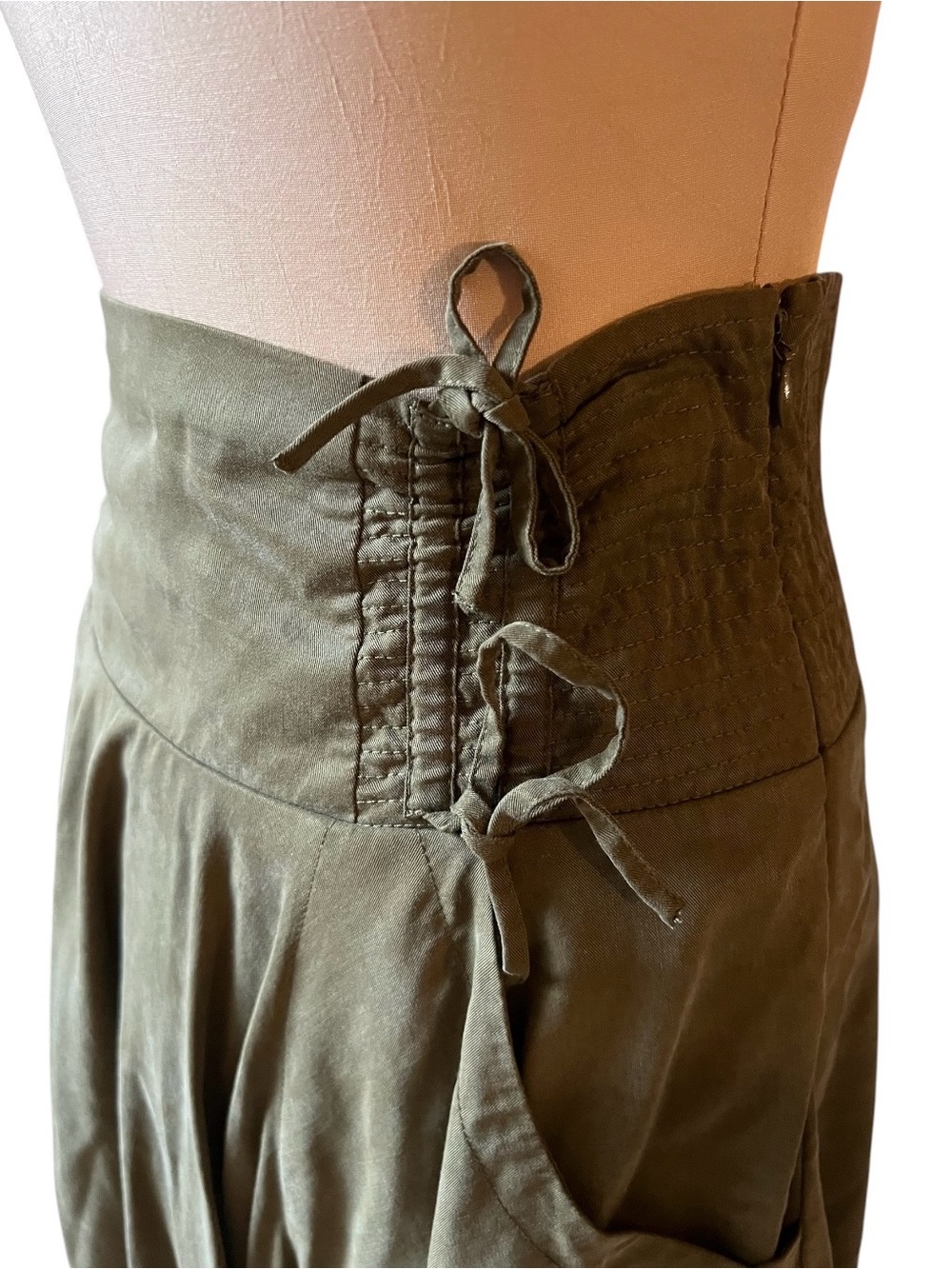 Free People Free Falling Military Green Midi Skirt - Picture 5 of 16